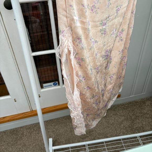 Floral Satin Midi Skirt, S, NWT - Picture 5 of 8